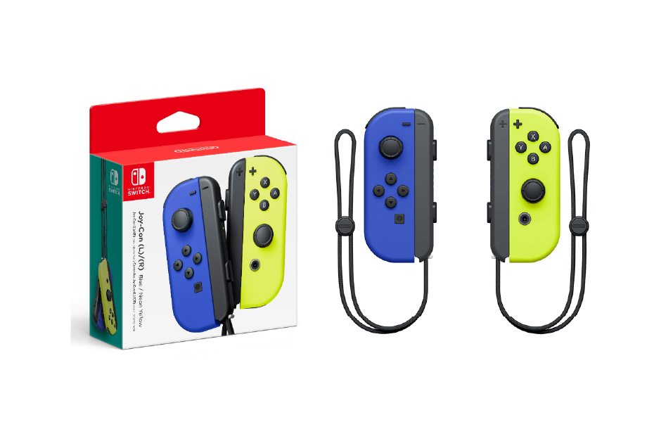 Joy Con - Blue/Neon Yellow